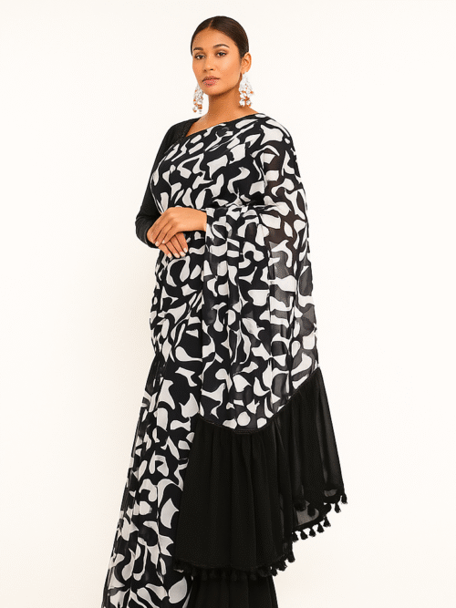 Saree gown