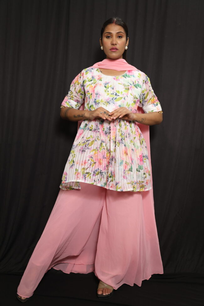 Peplom top with plazo pant - Image 7