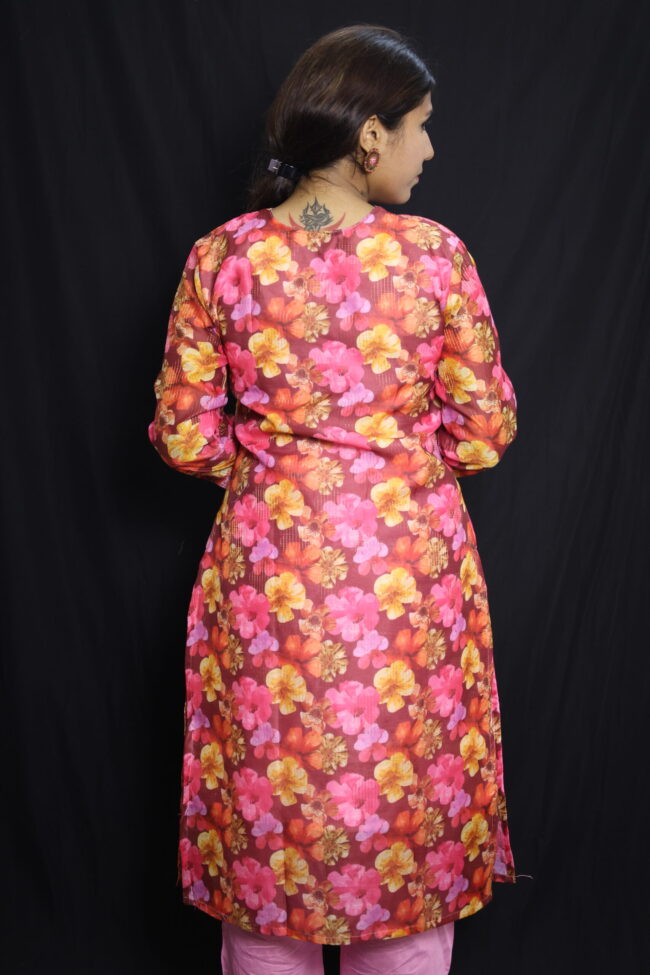 chanderi cotton kurti set - Image 5